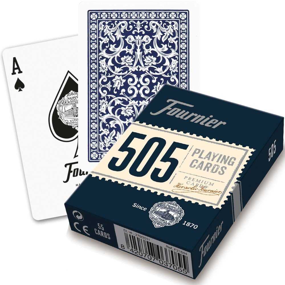 Fournier 505 Pokerio Kortos (Mėlynos)