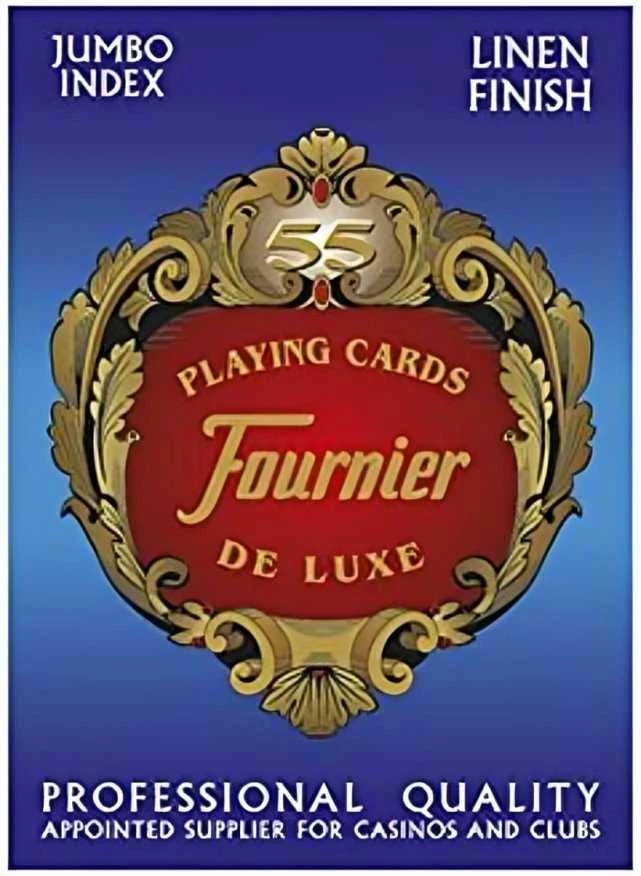 Fournier 818 Linen Finish Pokerio kortos (Mėlyna)