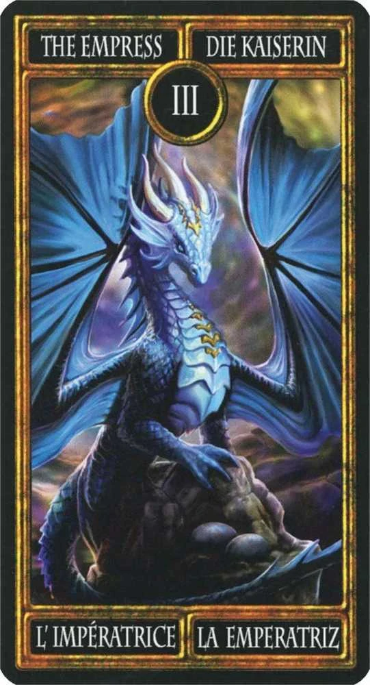 Bicycle Fournier Anne Stokes Drakonų Taro Kortos