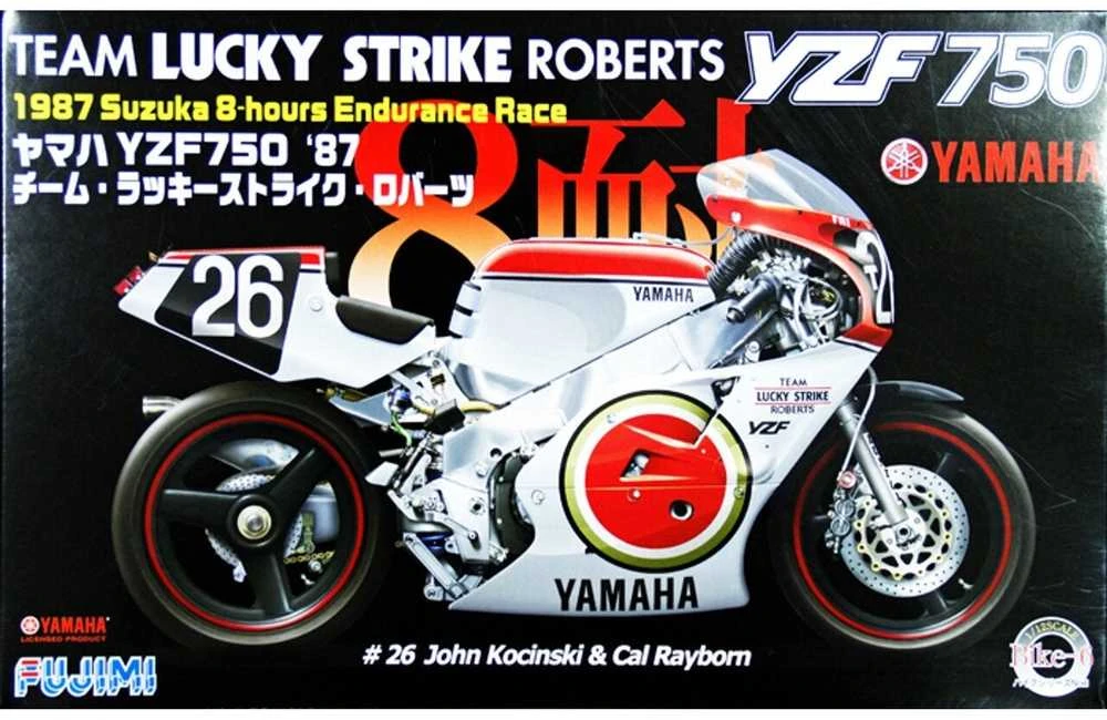 Fujimi Yamaha YZF750 Lucky Strike 1/12 plastikinis motociklo modelis