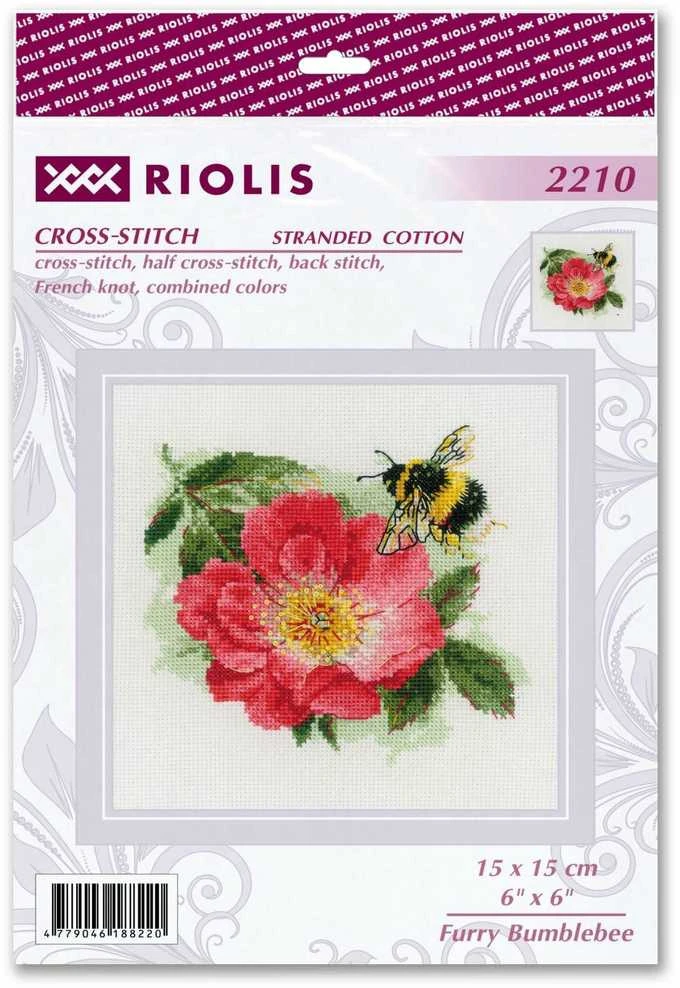 Riolis Kryželių siuvinėjimo rinkinys "Pūkuotas žiogelis" 15x15 SR2210