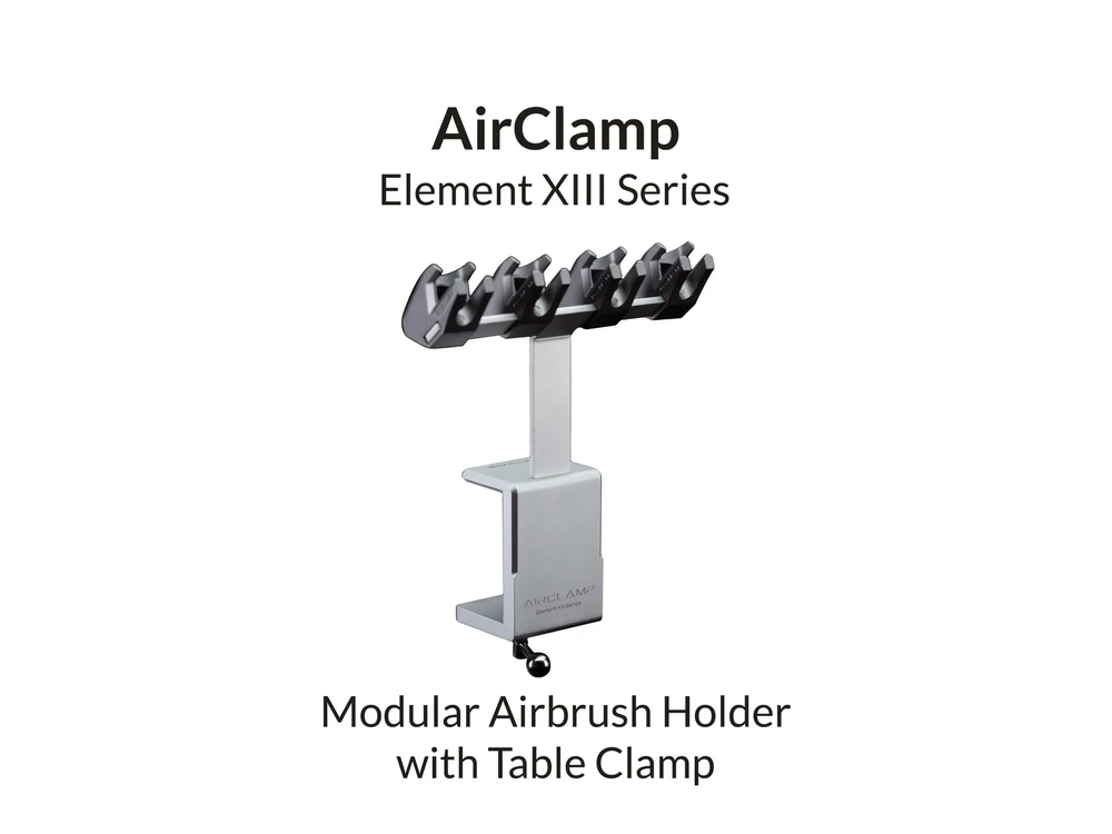 Gaahleri AirClamp Element XIII prisukamas aerografo laikiklis, CNC aliuminis