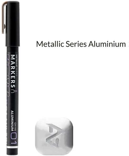 Gaahleri Metallic serijos žymeklis MS01, aliuminio spalva GM-MS01
