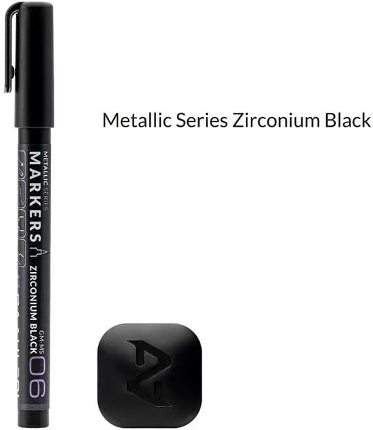Gaahleri Metallic serijos žymeklis MS06 – cirkonio juoda GM-MS06