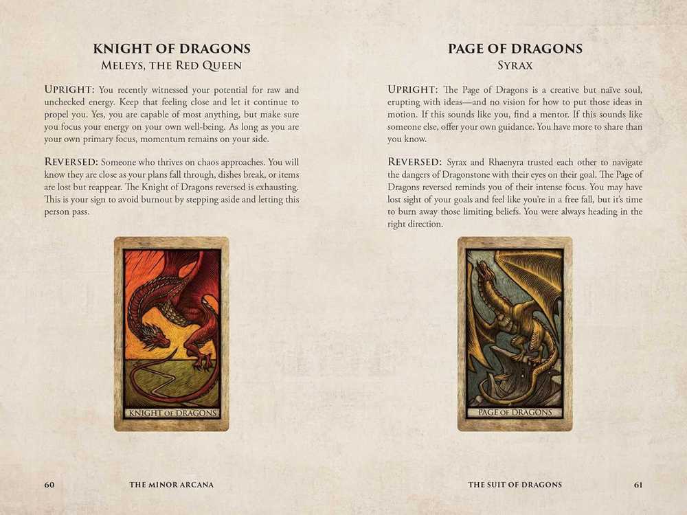 KNYGA Insight Editions Taro Kortų Rinkinys - Game of Thrones: Drakono Namas, 78 Kortos, 128 Puslapių Gidas