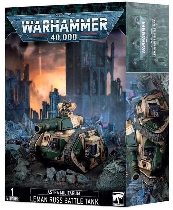 Games Workshop Leman Russ mūšio tankas – Warhammer 40,000 Astra Militarum plastikinis rinkinys