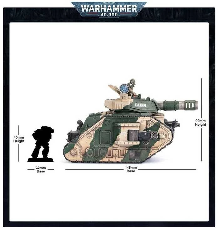 Games Workshop Leman Russ mūšio tankas – Warhammer 40,000 Astra Militarum plastikinis rinkinys