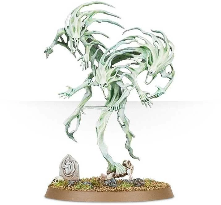 Games Workshop Nighthaunt Spirit Hosts – Warhammer AoS rinkinys (3 miniatiūros, 50 mm bazės)