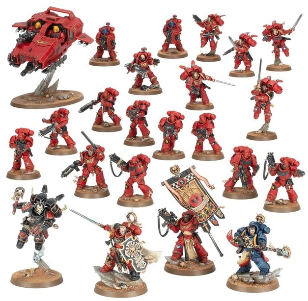 Games Workshop Warhammer 40,000 Armageddon startinis rinkinys: Space Marines ir Orkai