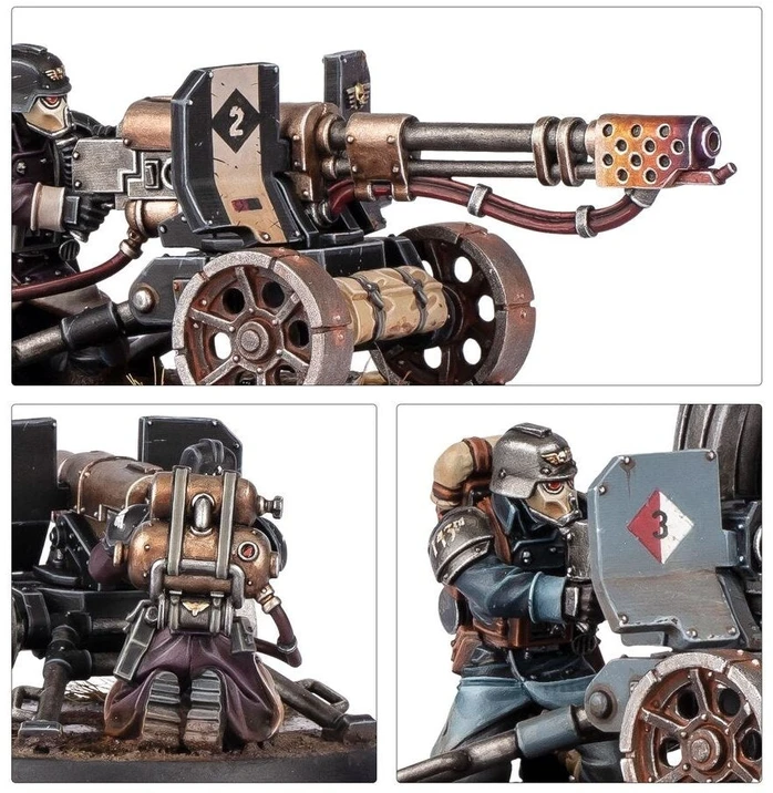 Games Workshop Warhammer 40,000 Astra Militarum Krieg sunkiųjų ginklų būrys
