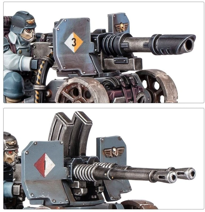 Games Workshop Warhammer 40,000 Astra Militarum Krieg sunkiųjų ginklų būrys