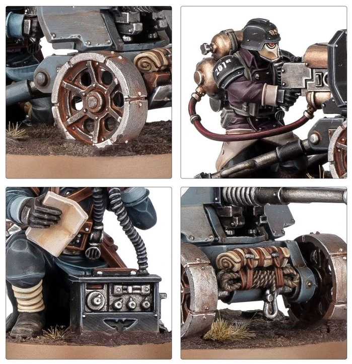 Games Workshop Warhammer 40,000 Astra Militarum Krieg sunkiųjų ginklų būrys