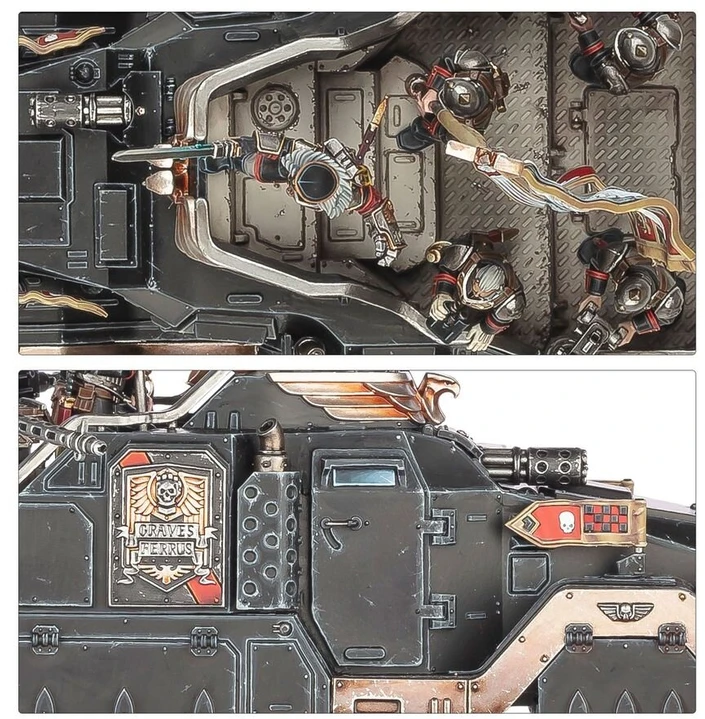 Games Workshop Warhammer 40,000 Astra Militarum Commissar Graves miniatiūrų rinkinys