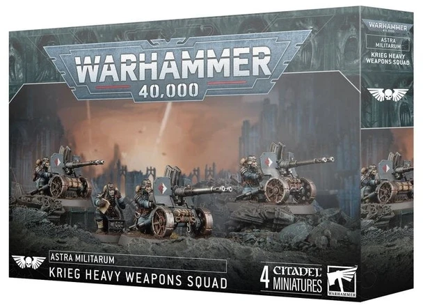 Games Workshop Warhammer 40,000 Astra Militarum Krieg sunkiųjų ginklų būrys