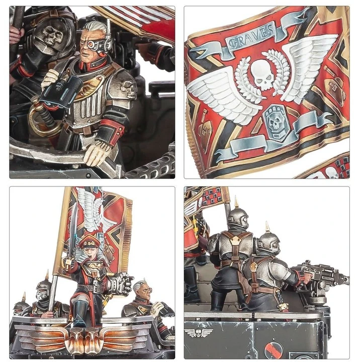 Games Workshop Warhammer 40,000 Astra Militarum Commissar Graves miniatiūrų rinkinys