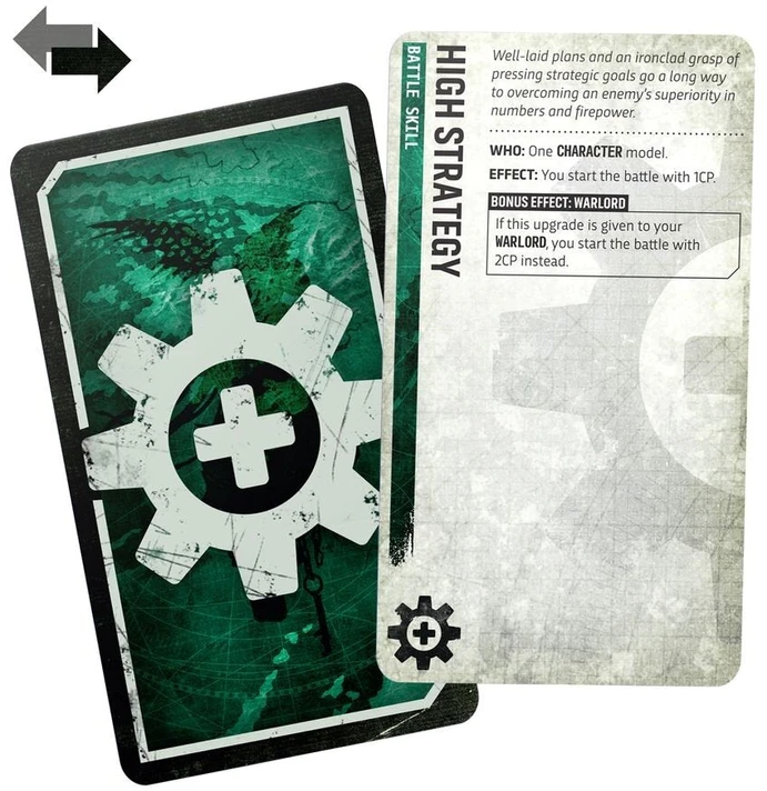 Games Workshop Warhammer 40,000 Dominatus pasakojimo kampanijos kortų kaladė (89 kortos)