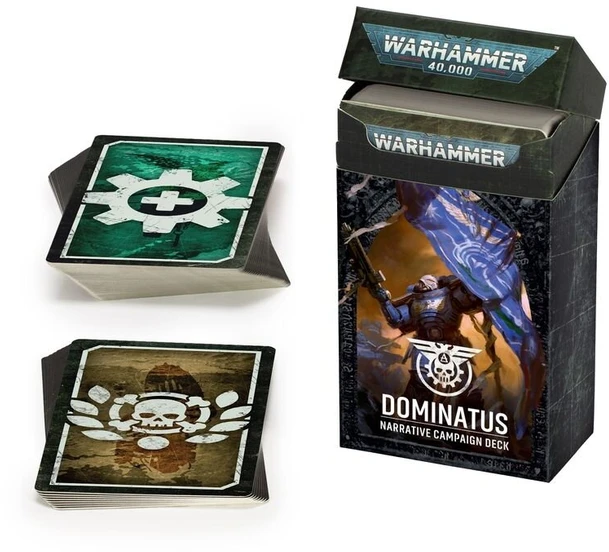 Games Workshop Warhammer 40,000 Dominatus pasakojimo kampanijos kortų kaladė (89 kortos)