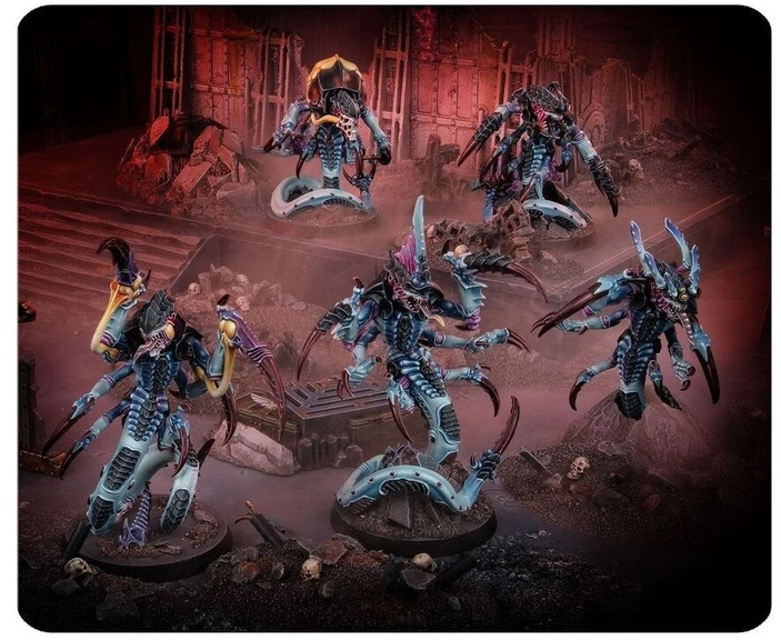 Games Workshop Warhammer 40,000 Kill Team: Raveners tiranidų rinktinė (5 miniatiūros)