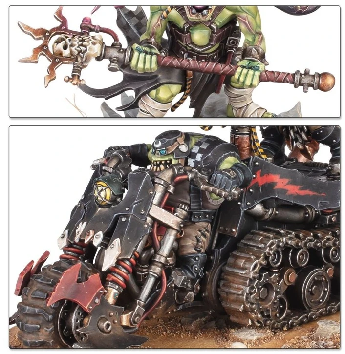 Games Workshop Warhammer 40,000 Orkų startinis rinkinys – miniatiūros, dažai, teptukas