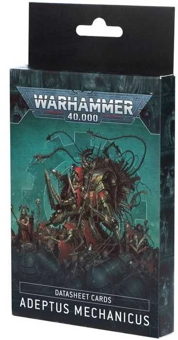Games Workshop Warhammer 40K Adeptus Mechanicus duomenų kortos (35 vnt., EN)