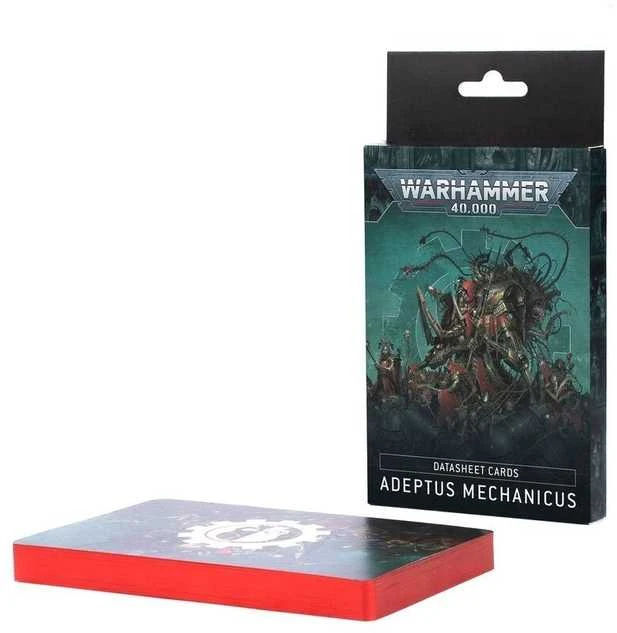 Games Workshop Warhammer 40K Adeptus Mechanicus duomenų kortos (35 vnt., EN)