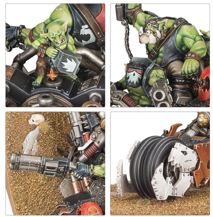 Games Workshop Warhammer 40k Orkų greito puolimo rinkinys: Deffkoptos ir Buggy