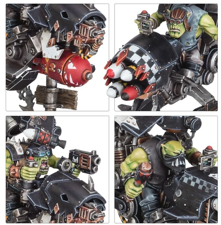 Games Workshop Warhammer 40k Orkų greito puolimo rinkinys: Deffkoptos ir Buggy