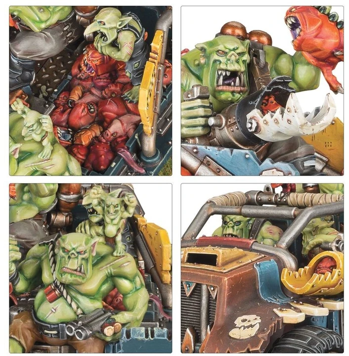 Games Workshop Warhammer 40k Orkų greito puolimo rinkinys: Deffkoptos ir Buggy