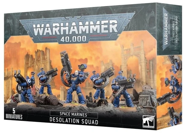 Games Workshop Warhammer 40k Space Marines Desolation Squad, 5 miniatiūros 48-74