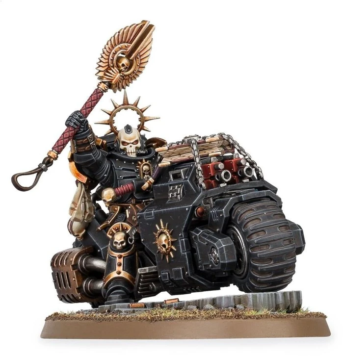 Games Workshop Warhammer 40k Space Marines Chaplain on Bike miniatiūra 48-31