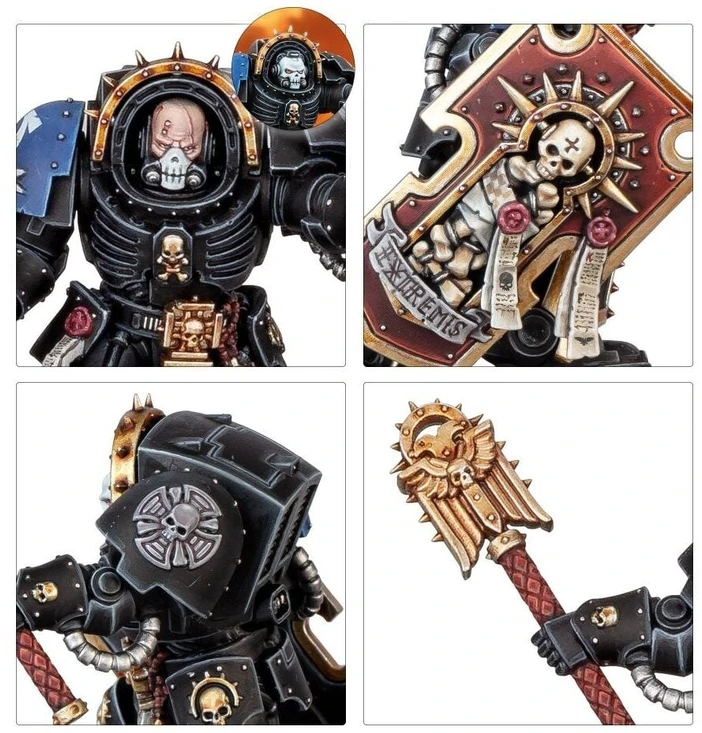 Games Workshop Warhammer 40k Space Marines Chaplain in Terminator Armour 48-91