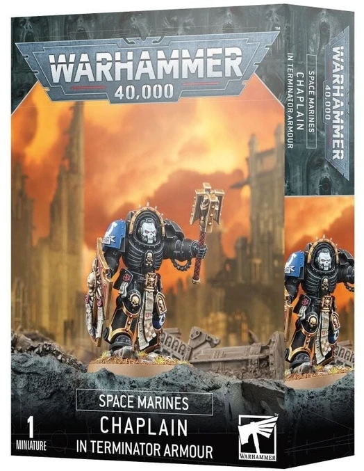 Games Workshop Warhammer 40k Space Marines Chaplain in Terminator Armour 48-91