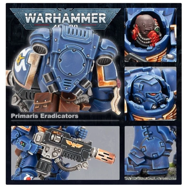 Games Workshop Warhammer 40k Space Marines Primaris Eradicators, 3 miniatiūros 48-43