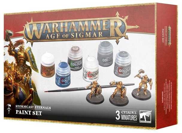 Games Workshop Warhammer Age of Sigmar Stormcast Eternals dažų ir figūrėlių rinkinys