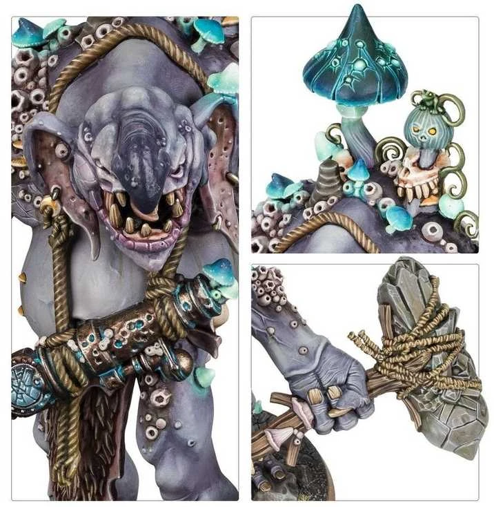 „Games Workshop“ „Warhammer Gloomspite Gitz Troggoth“ rinkinys: Trugg ir Dankhold
