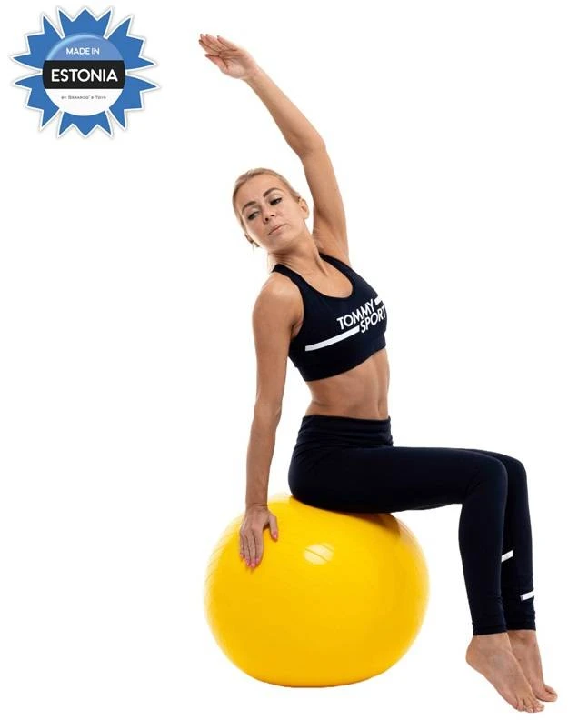 Gerard Toys 85 cm fitneso kamuolys mankštai ir sėdėjimui – stabilus, tinka jogai pilatesui