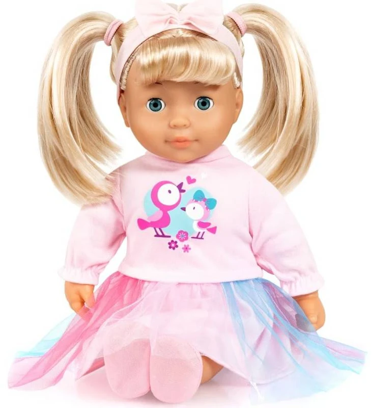 Gerard Toys Kalbanti lėlė Emilija 38 cm – 4 kalbos, lietuvių, 50 frazių, minkšta kūno