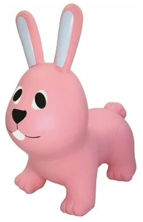 Gerard Toys Rožinis zuikis šokliukas vaikams 12+ mėn. su pompa, neslystantis, iki 100 kg