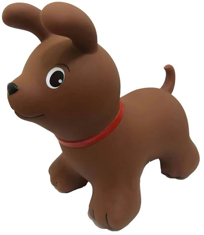Gerard Toys Rudas šuniuko šokliukas 58 cm vaikams nuo 1 m – su pompa, BPA Free