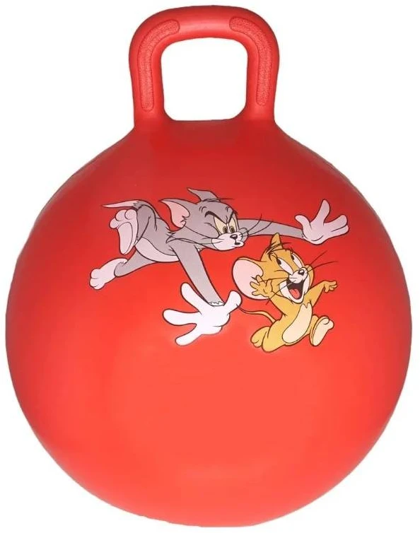 Gerard Toys Tom ir Džeris šokliukas-kamuolys vaikams 45 cm, raudonas, su pompa