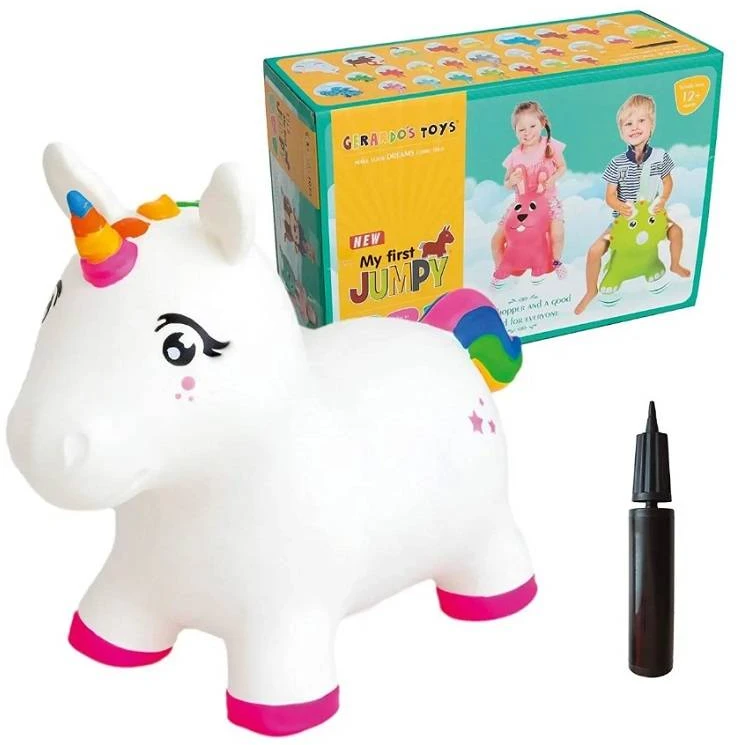 Gerard Toys Vienaragio šokliukas vaikams 58 cm su pompa, neslystantis, iki 100 kg