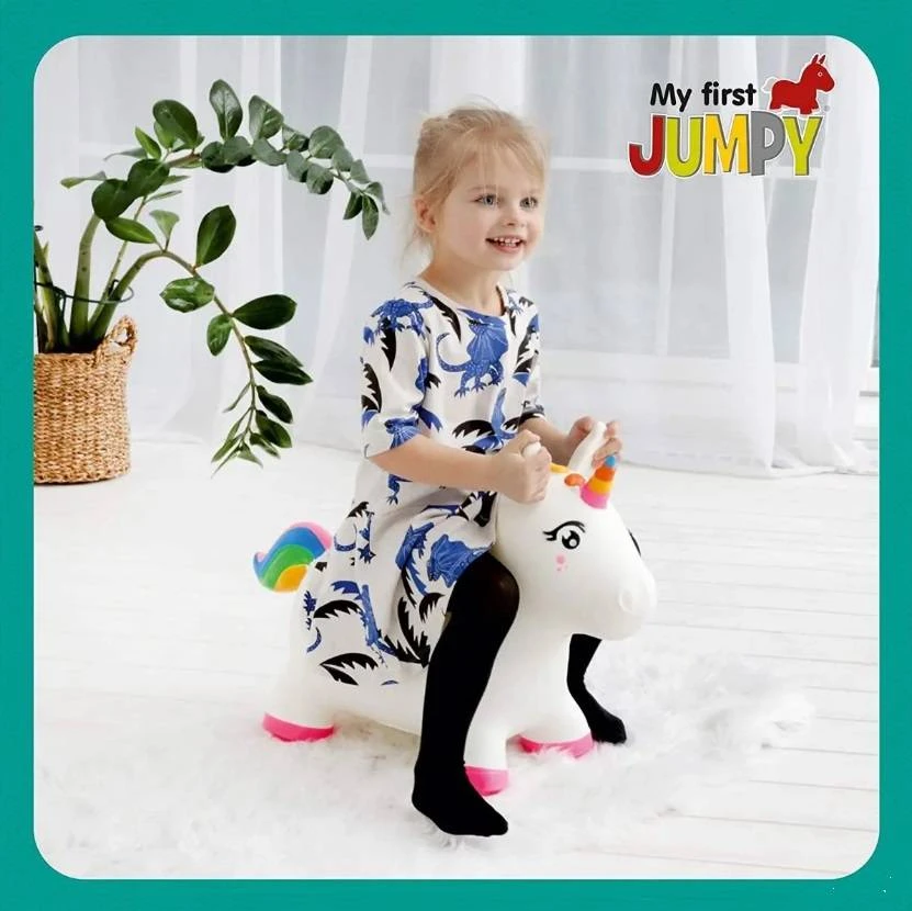 Gerard Toys Vienaragio šokliukas vaikams 58 cm su pompa, neslystantis, iki 100 kg