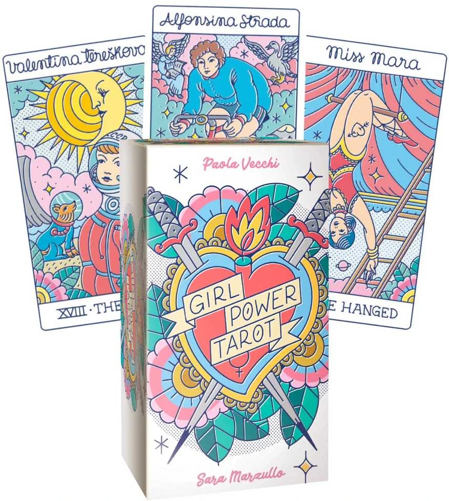 Lo Scarabeo Girl Power taro kortos – įkvepiančių moterų kaladė, 78 kortos + knygelė