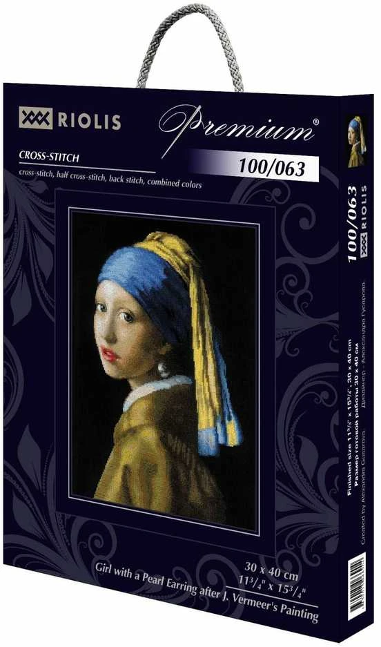 Girl with a Pearl Earring after J. Vermeer's Painting. Siuvinėjimo rinkinys iš RIOLIS Nr.: 100/063