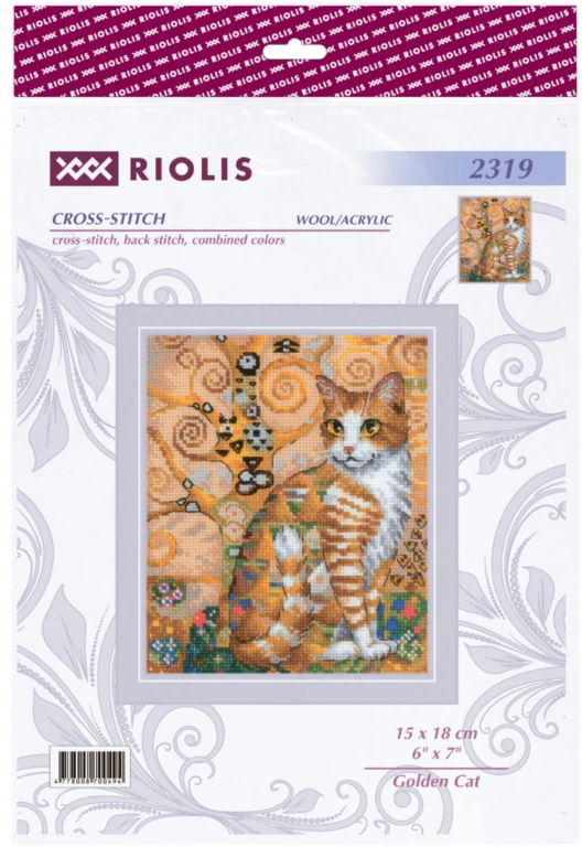 Golden Cat. Siuvinėjimo rinkinys iš RIOLIS Nr.: 2319