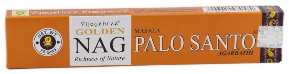 Smilkalų Lazdelės - Golden Nag Palo Santo Smilkalai Vijayshree 15 Lazdelių
