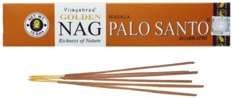 Smilkalų Lazdelės - Golden Nag Palo Santo Smilkalai Vijayshree 15 Lazdelių