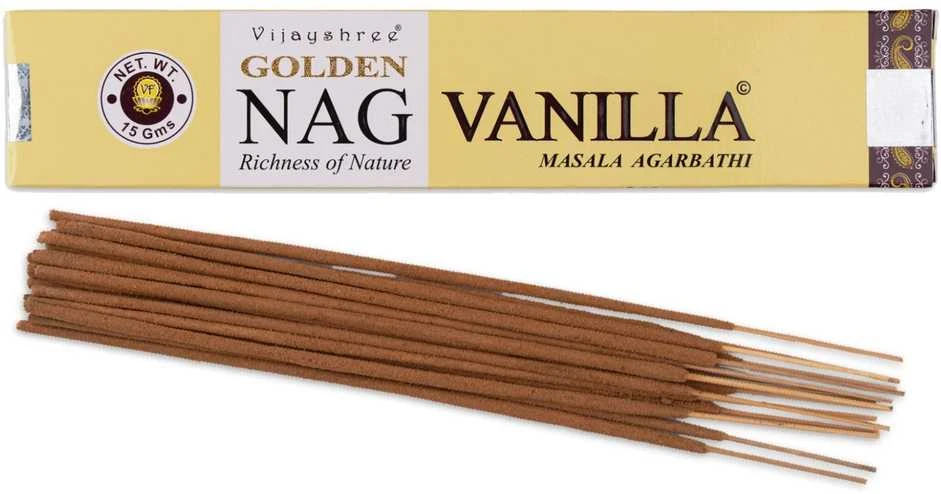 Smilkalų lazdelės Nag Vanilla, Vijayshree Golden, 15g