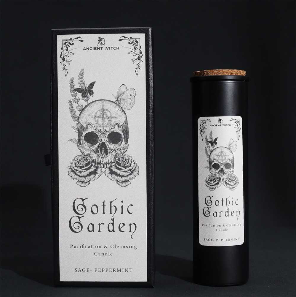 Ancient Witch Žvakė - Senovinė Ragana Gotikinis Sodas Šalavijas ir Mėta 705g 50h Degimo Laikas
