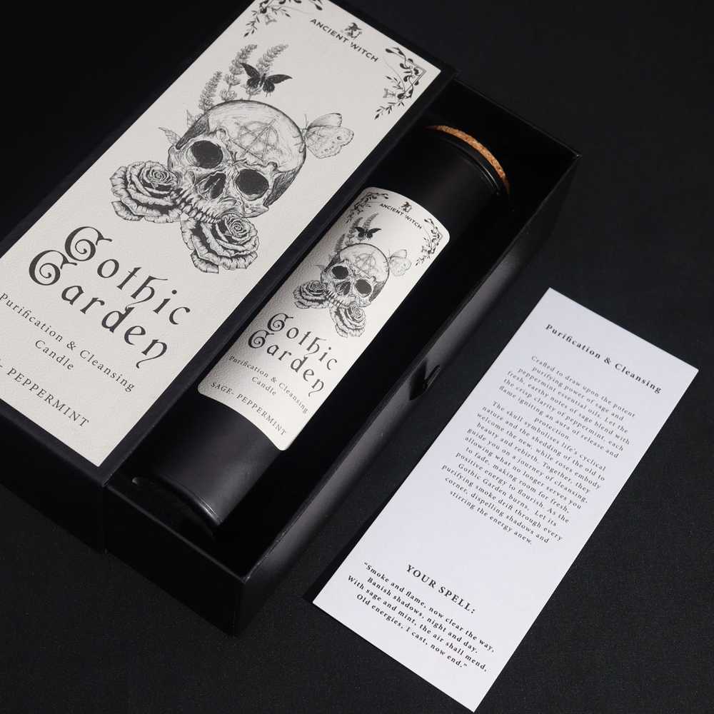 Ancient Witch Žvakė - Senovinė Ragana Gotikinis Sodas Šalavijas ir Mėta 705g 50h Degimo Laikas